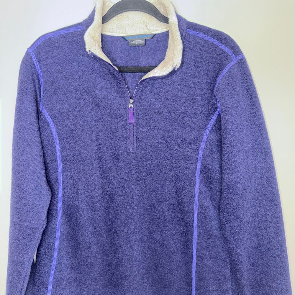Kuhl Alfpaca Fleece Born in the Mountains Mens Large Blue 1/4 Zip Pullover